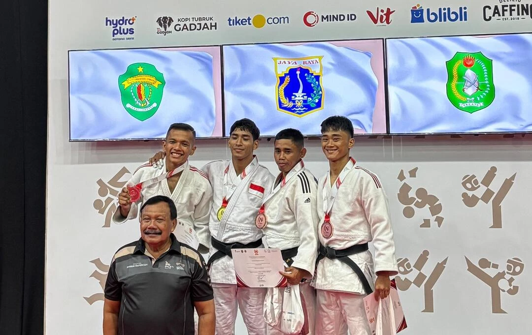 Atlet Judo Pontianak Sumbang Medali Perunggu Perdana untuk Kalbar di PON XXI